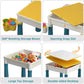Kids Building Blocks Table With Chair